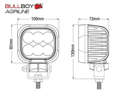 BULLBOY AGRILINE WORK LIGHT 60W