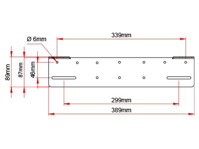 AUTO NUMURA ZĪMES PAMATNE 389mm