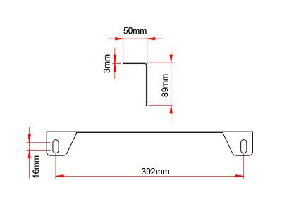 AUTO NUMURA ZĪMES PAMATNE 430mm