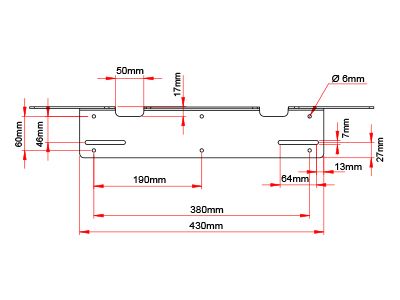 AUTO NUMURA ​​ZĪMES PAMATNE 606mm