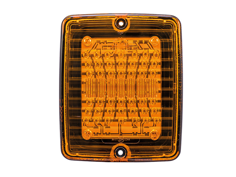 Indicator LED. Orange lens.