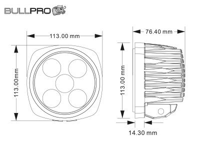 BULLPRO CENTUM LED 8136lm